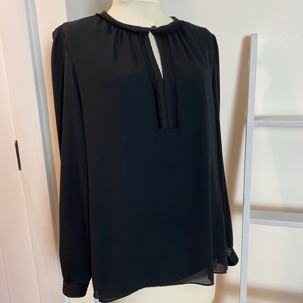 Coldwater Creek sheer overlay blouse